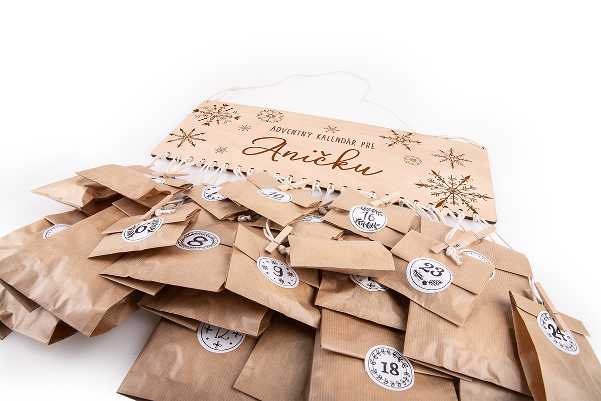 Adventný kalendár s vlastným menom